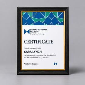 Certificate Frame - Prism